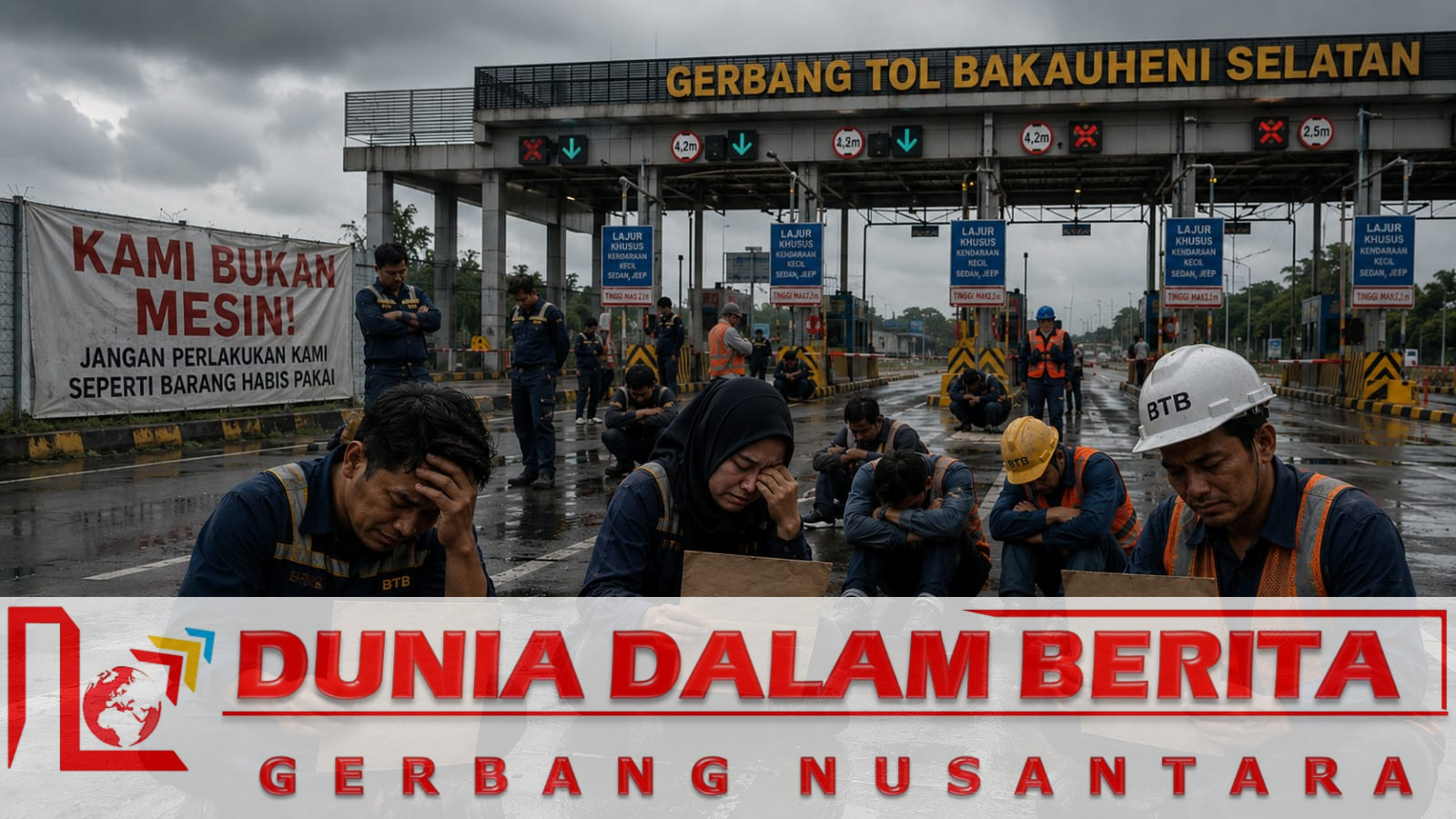 BURUH TOL BAKTER DESAK KEJELASAN STATUS KERJA, ANCAM AKSI BESAR JIKA HAK PEKERJA DIABAIKAN